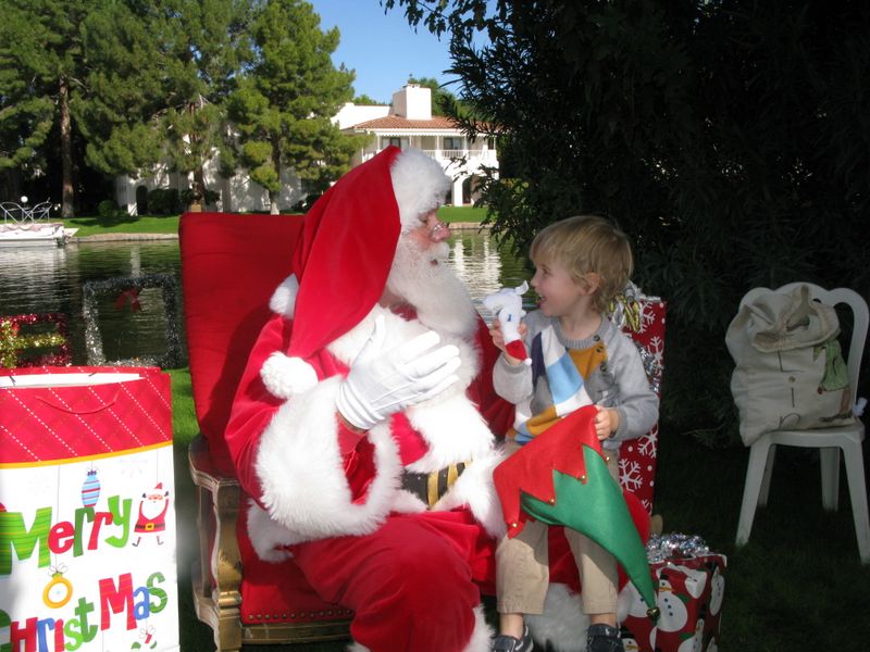 Santa at Christmas Island 2014