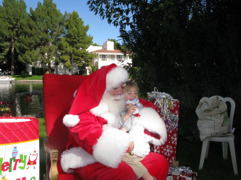 Santa at Christmas Island 2014