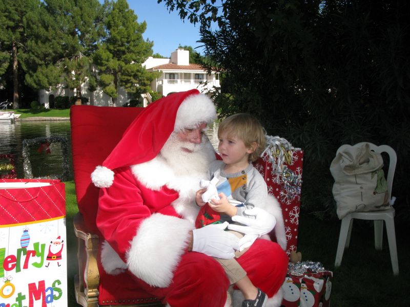 Santa at Christmas Island 2014