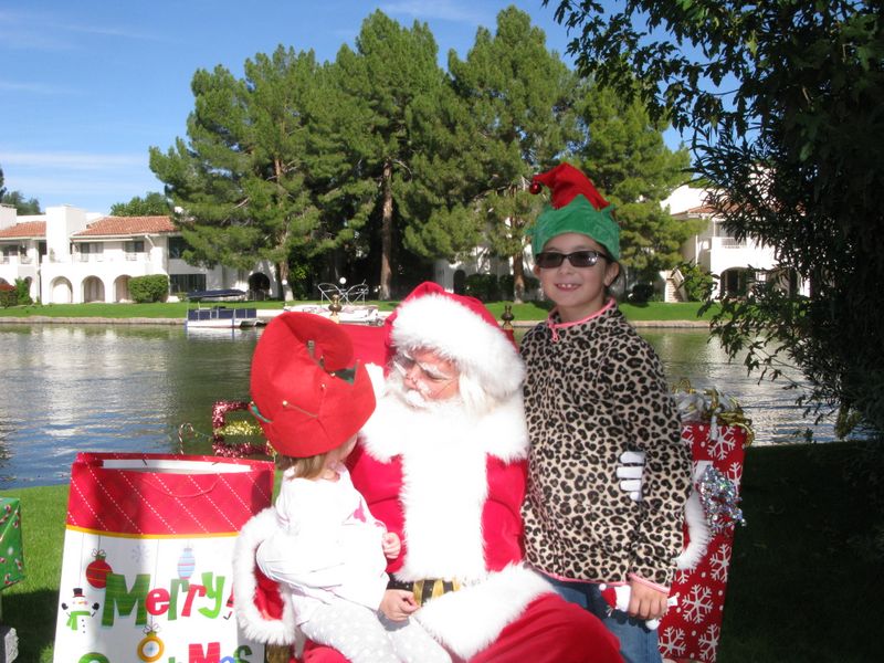 Santa at Christmas Island 2014