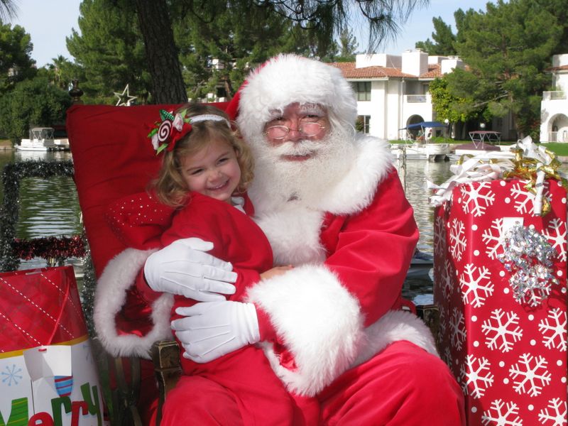 Santa at Christmas Island 2014