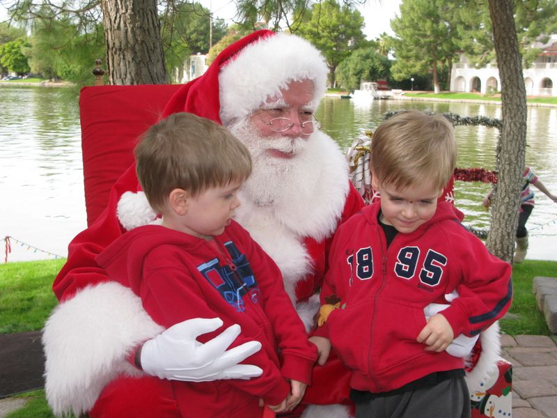 Santa at Christmas Island 2014