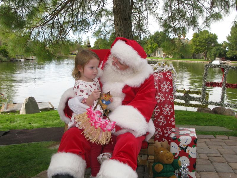 Santa at Christmas Island 2014