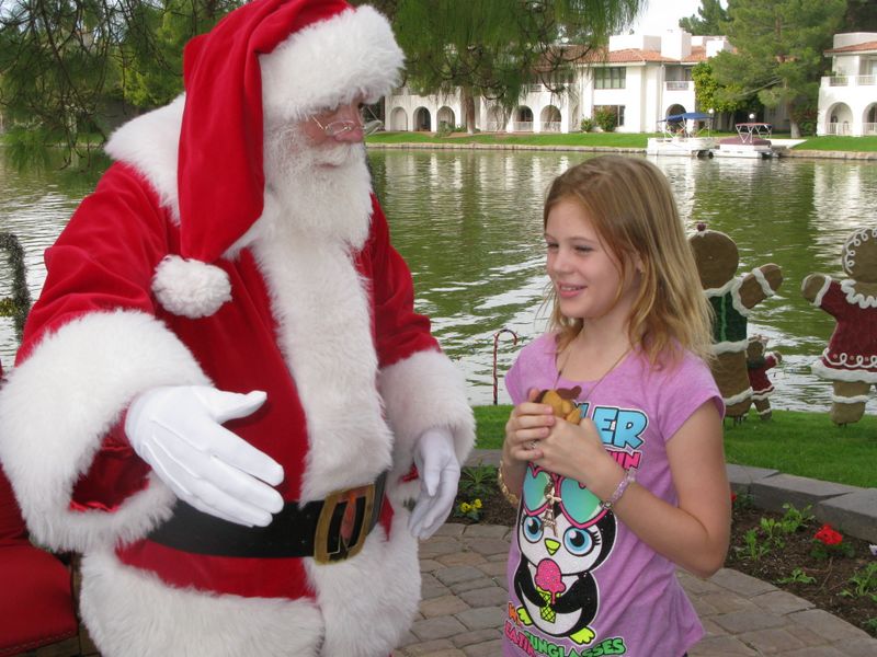 Santa at Christmas Island 2014