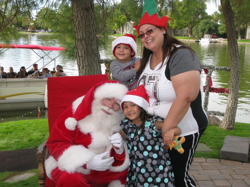 Santa at Christmas Island 2014