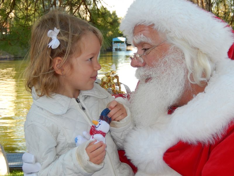 Santa at Christmas Island 2014