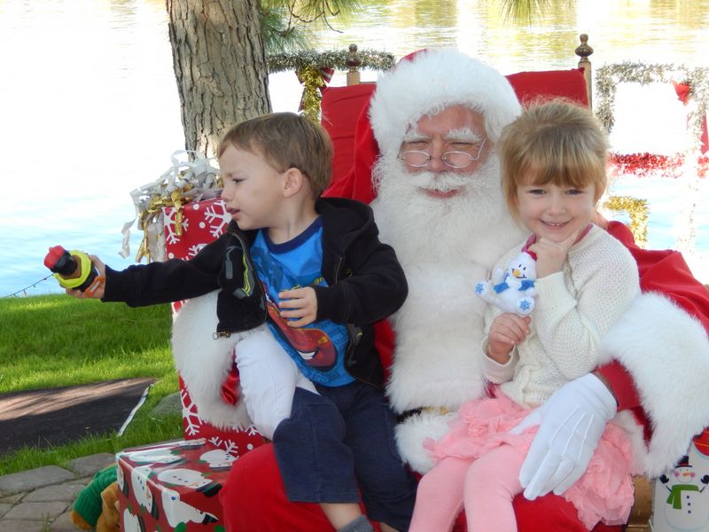 Santa at Christmas Island 2014