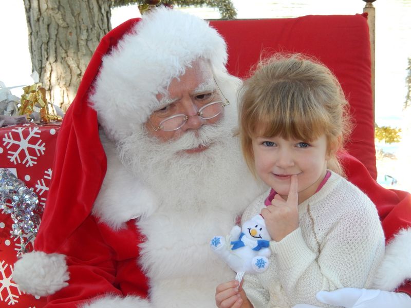 Santa at Christmas Island 2014