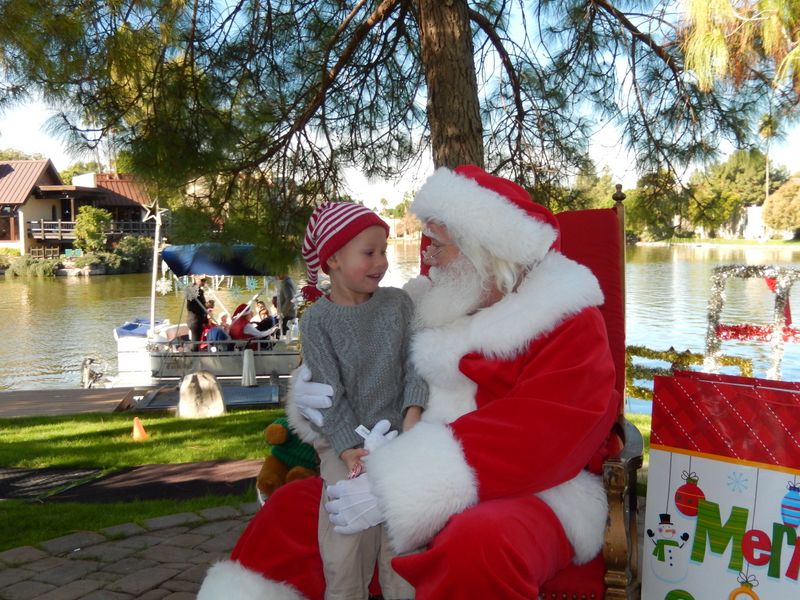 Santa at Christmas Island 2014