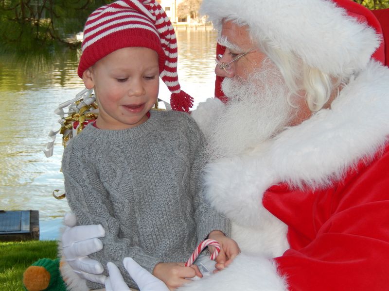 Santa at Christmas Island 2014