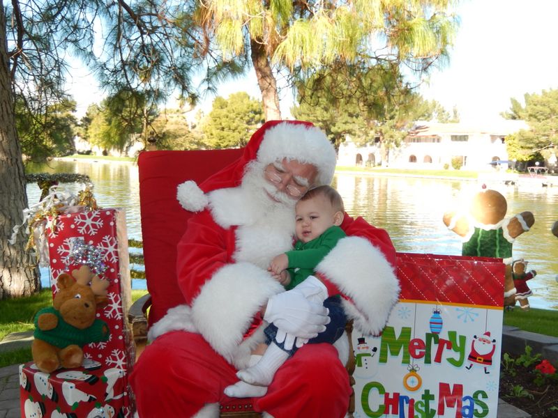 Santa at Christmas Island 2014