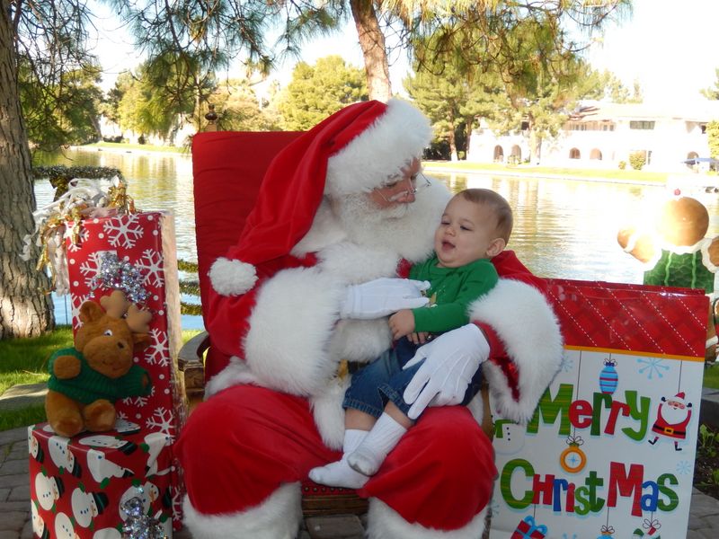 Santa at Christmas Island 2014