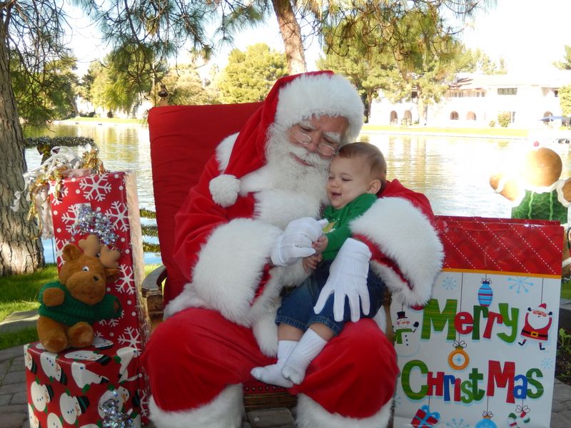 Santa at Christmas Island 2014