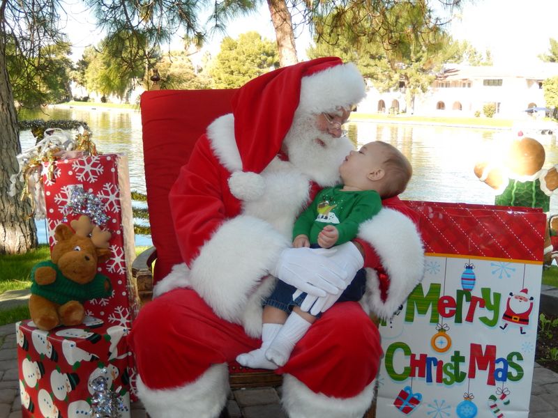 Santa at Christmas Island 2014