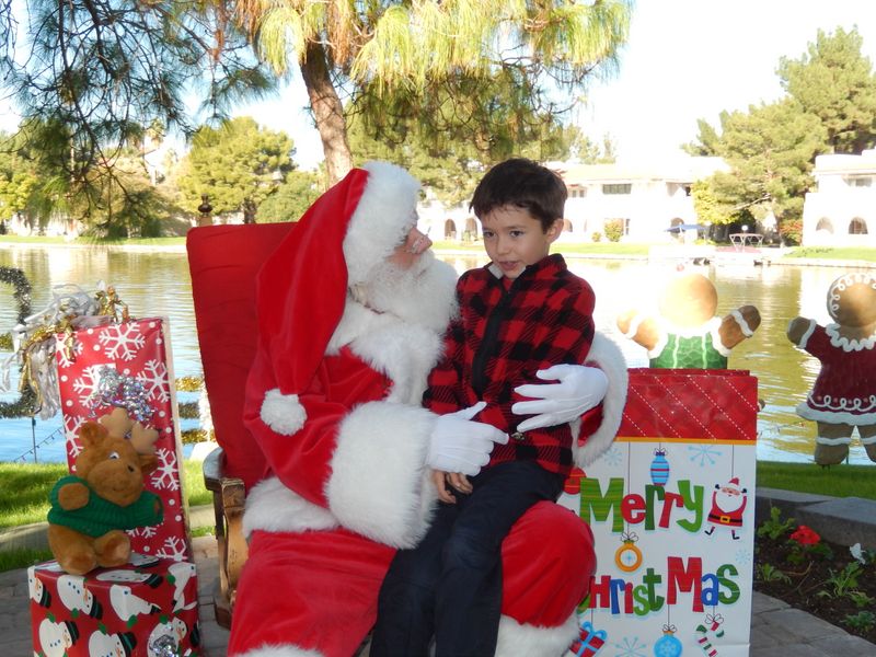 Santa at Christmas Island 2014