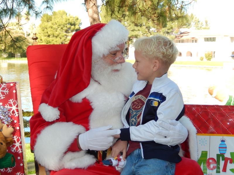 Santa at Christmas Island 2014