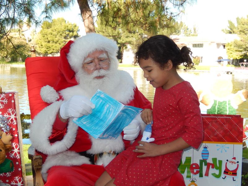 Santa at Christmas Island 2014