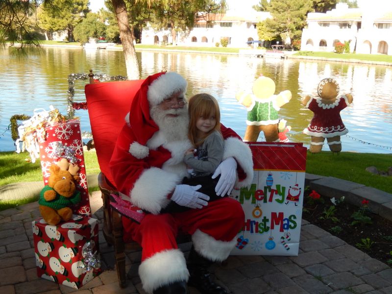 Santa at Christmas Island 2014