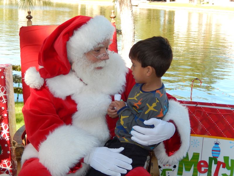 Santa at Christmas Island 2014