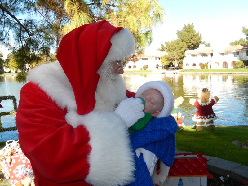 Santa at Christmas Island 2014