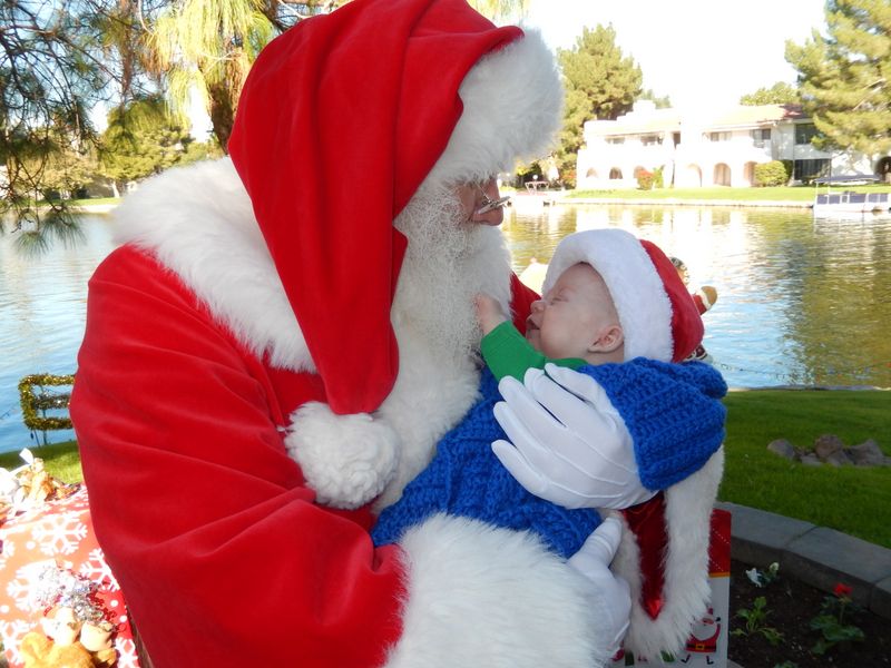 Santa at Christmas Island 2014