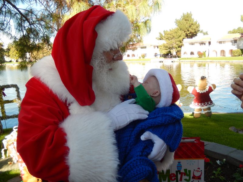 Santa at Christmas Island 2014