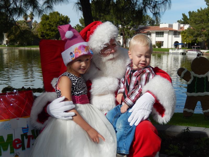 Santa at Christmas Island 2014