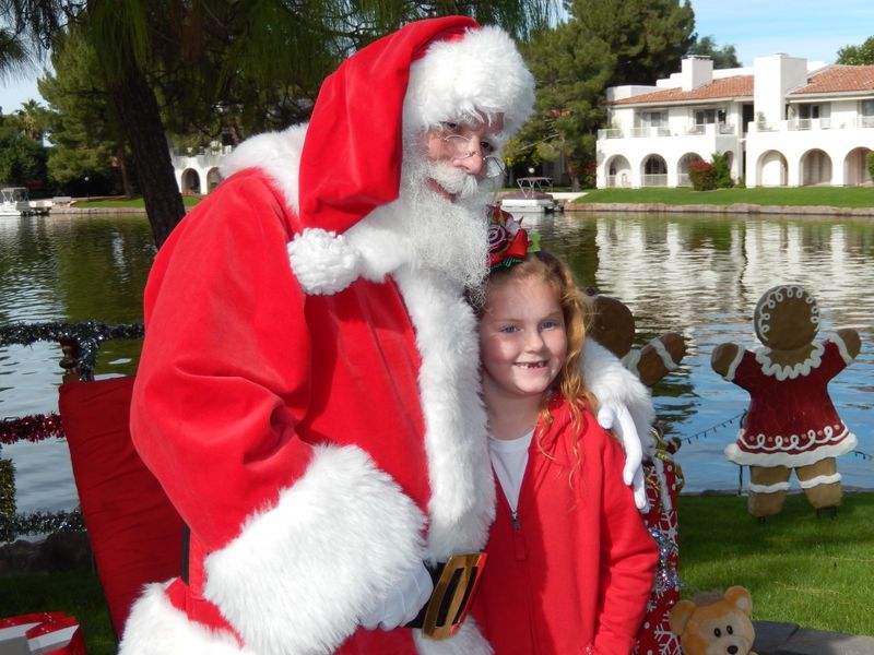 Santa at Christmas Island 2014