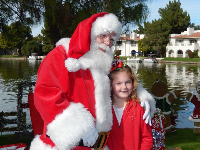 Santa at Christmas Island 2014