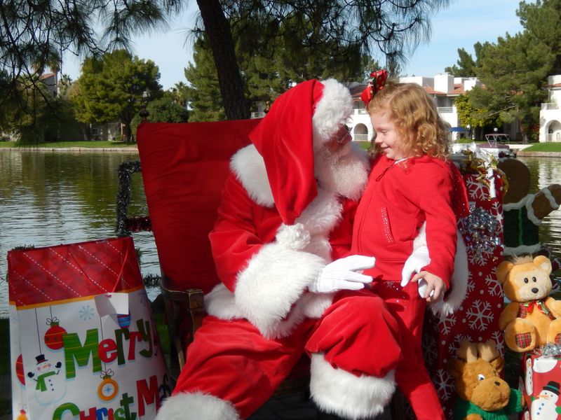 Santa at Christmas Island 2014