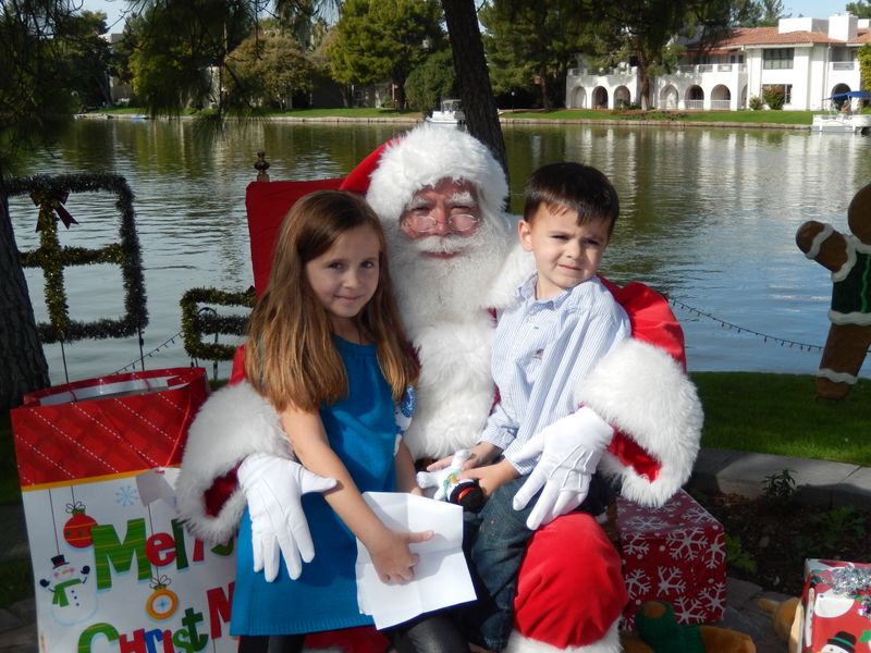 Santa at Christmas Island 2014