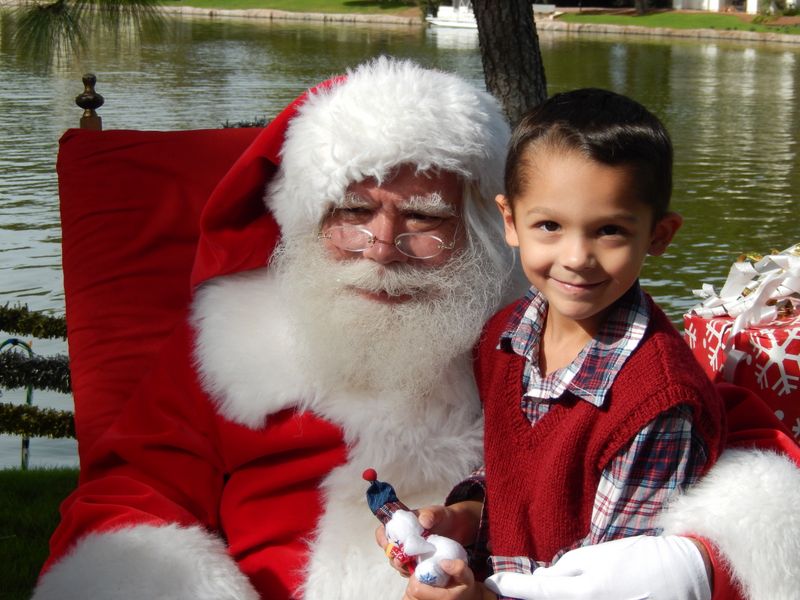 Santa at Christmas Island 2014