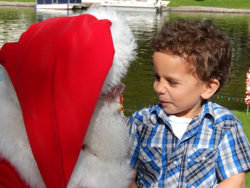 Santa at Christmas Island 2014