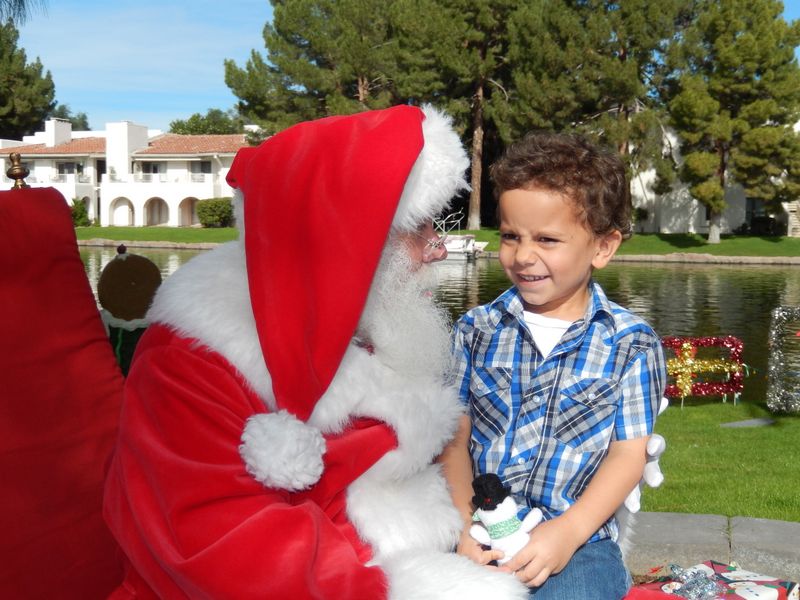 Santa at Christmas Island 2014