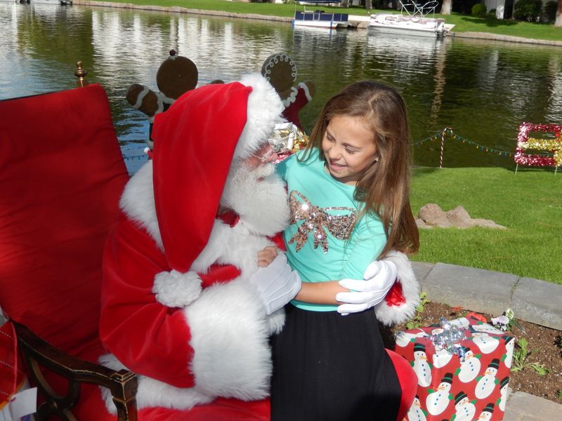 Santa at Christmas Island 2014