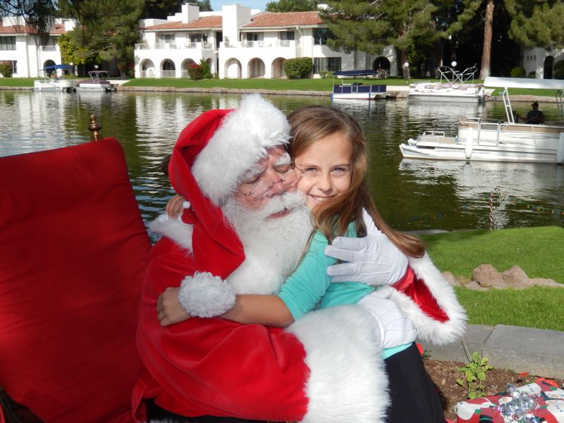 Santa at Christmas Island 2014