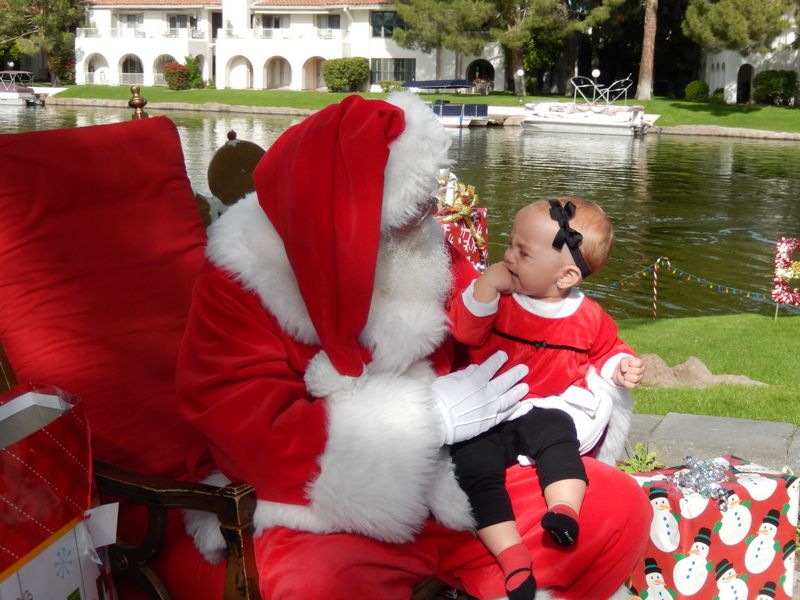 Santa at Christmas Island 2014