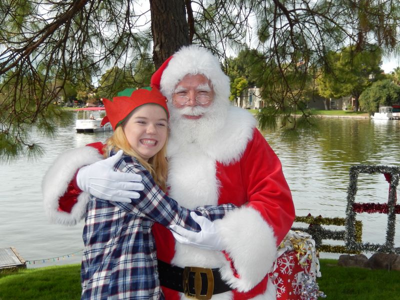 Santa at Christmas Island 2014