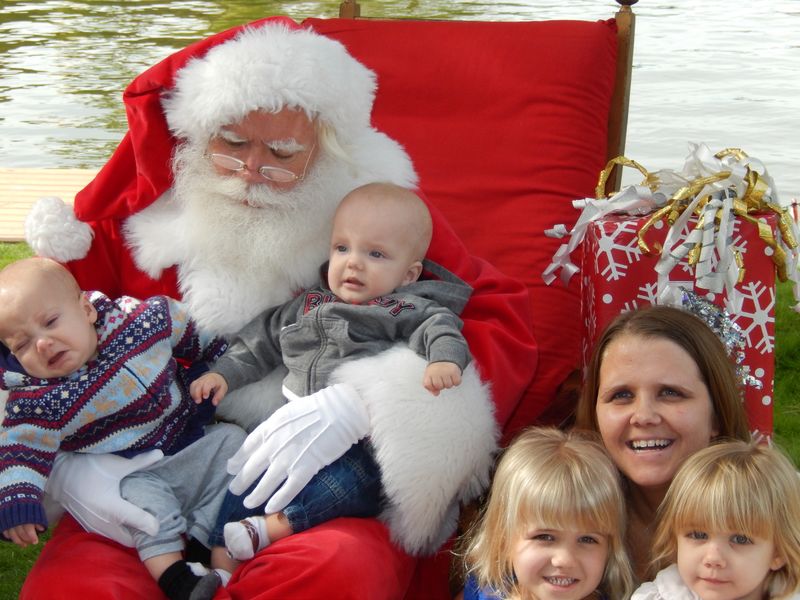 Santa at Christmas Island 2014