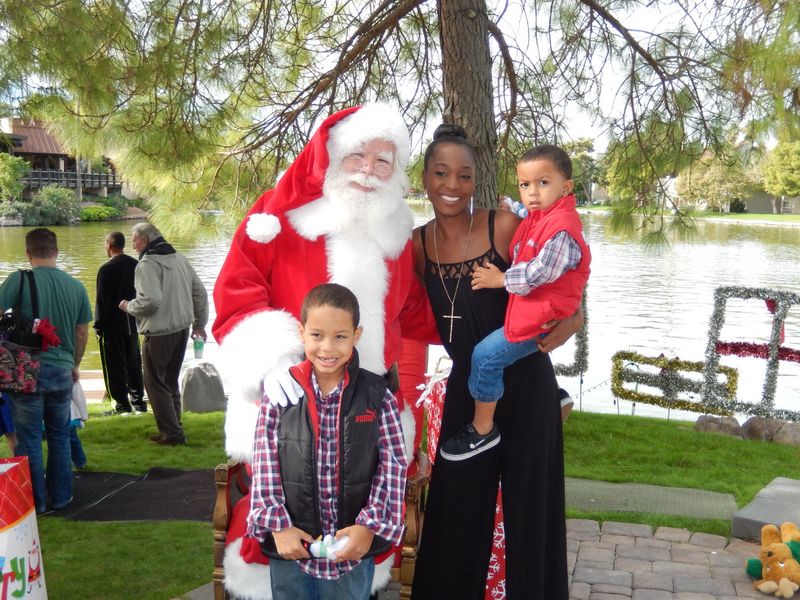 Santa at Christmas Island 2014