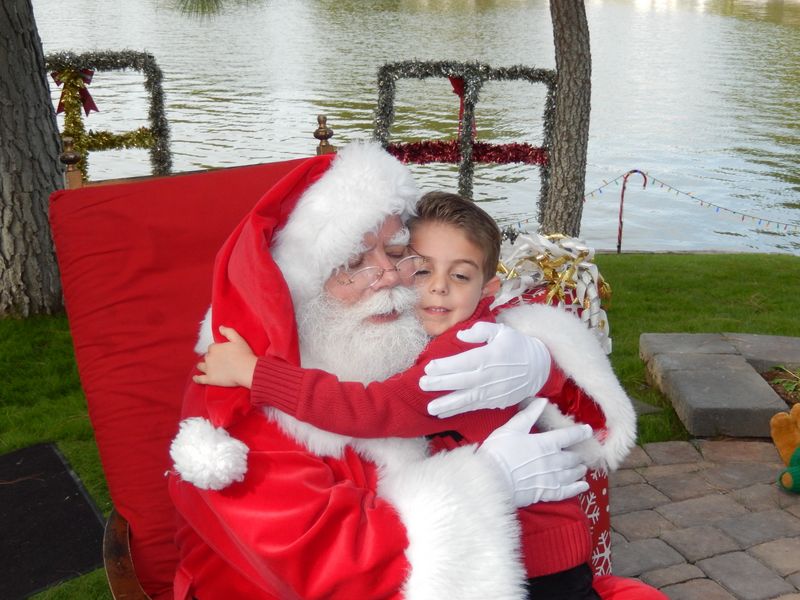 Santa at Christmas Island 2014