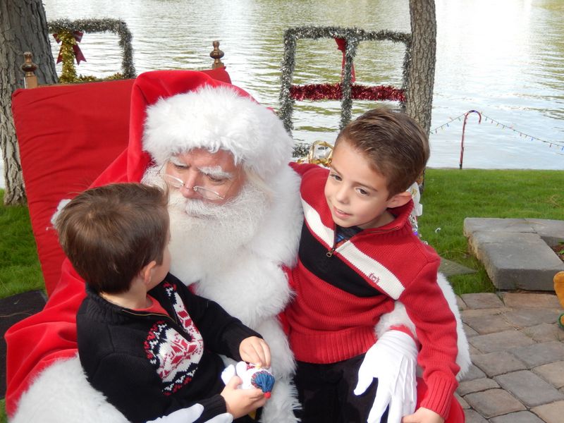 Santa at Christmas Island 2014