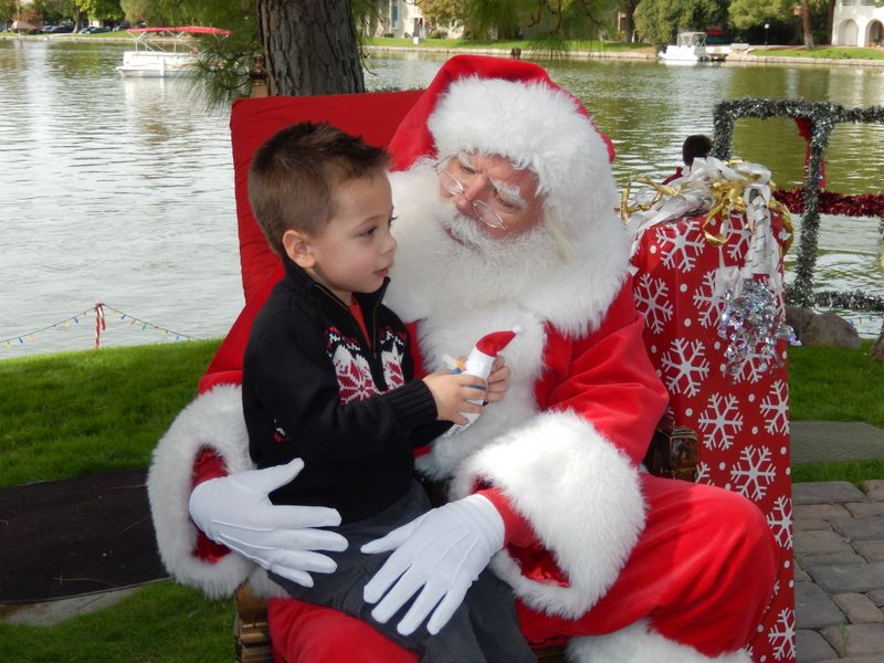 Santa at Christmas Island 2014