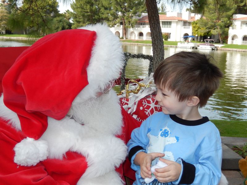 Santa at Christmas Island 2014