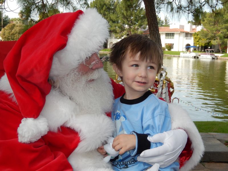 Santa at Christmas Island 2014