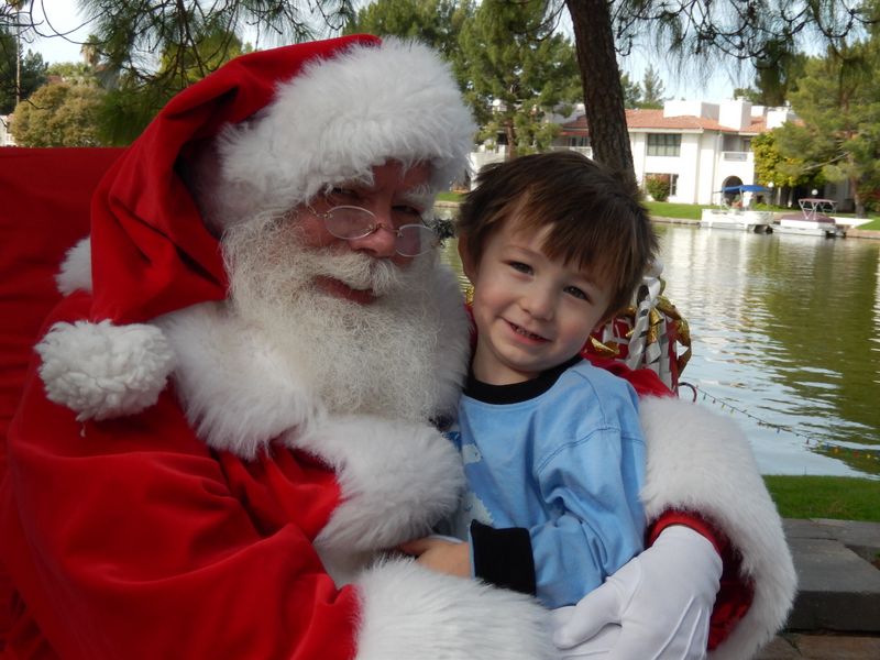 Santa at Christmas Island 2014