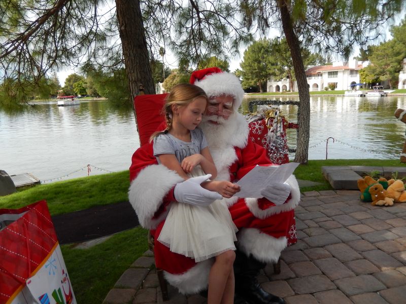 Santa at Christmas Island 2014