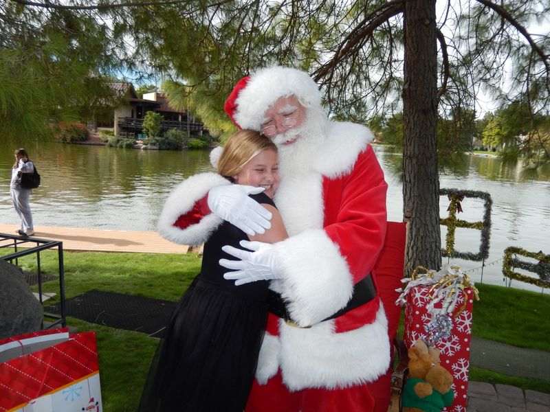 Santa at Christmas Island 2014