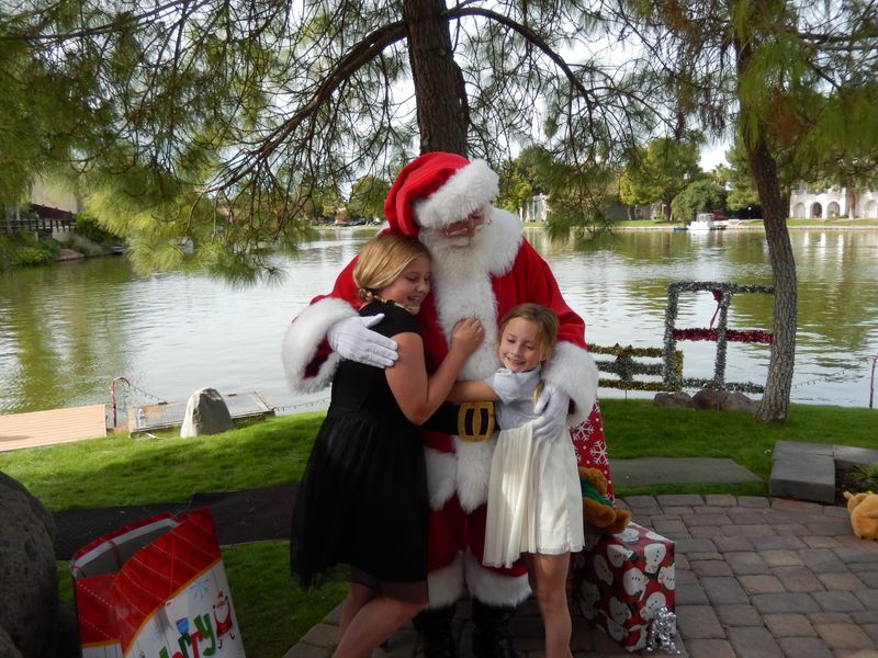 Santa at Christmas Island 2014