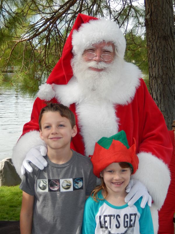 Santa at Christmas Island 2014